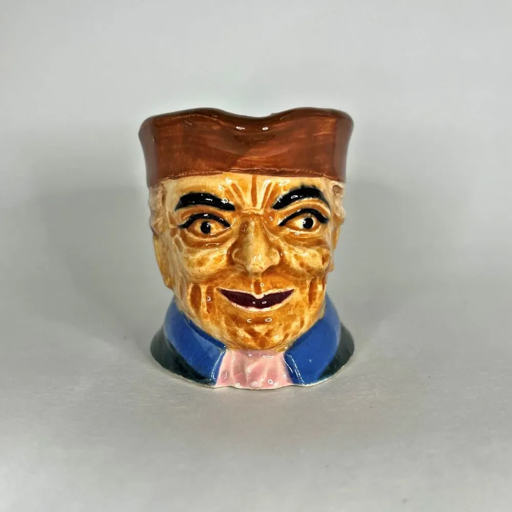 Vintage Character Face Toby Mug Made Japan Mini Creamer Estate Colonial Vintage